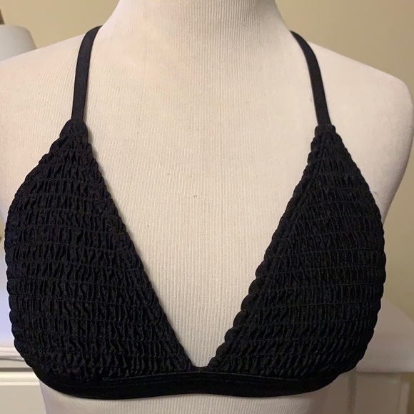 Hula Honey black bikini, string bottom, T back top - Picture 1 of 10